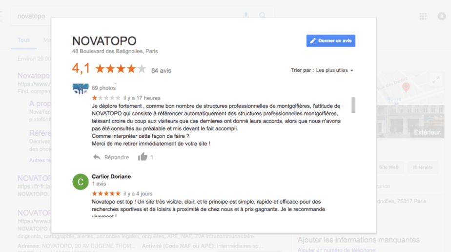 novatopo un moteur de recherche pour les activités de sport et loisir